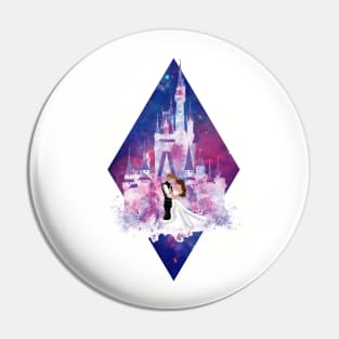 Diamond Galaxy Wedding Couple Pin