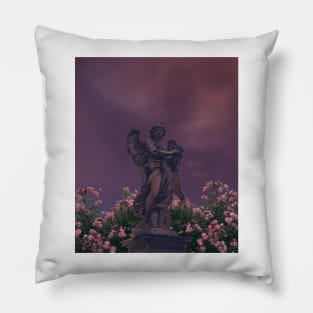 Dark Acadameia Angel Statue Pillow