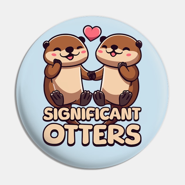 Significant Otters. Cute Otter Cartoon! Pin by Cute And Punny