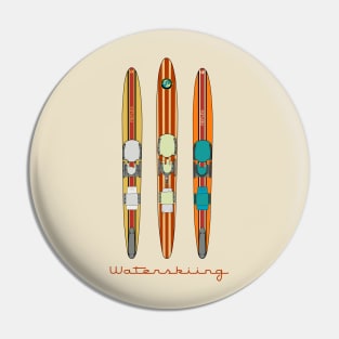 Vintage Water Skis Pin