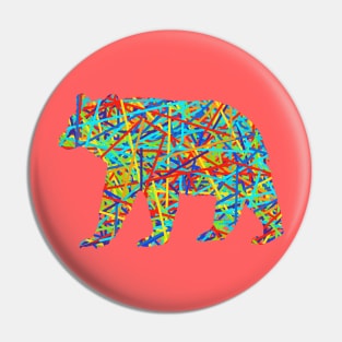 A bear as colorful as you are Pin