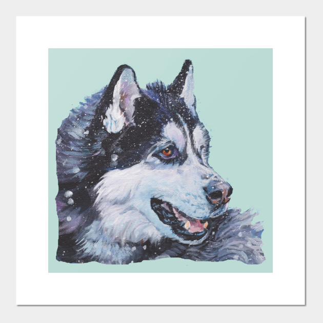 Siberian Husky Fine Art Painting Siberian Husky Posters And