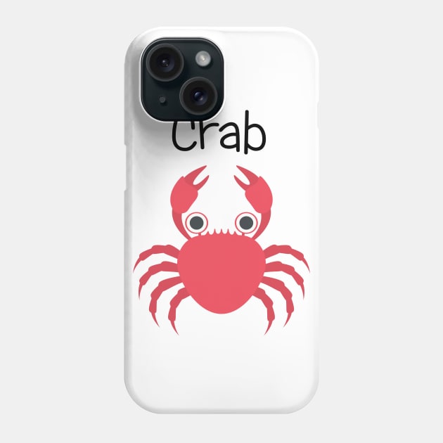 Red Crabby Crab Phone Case by EclecticWarrior101