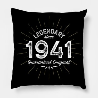 80th Birthday Gift - Legendary since 1941 - Guaranteed Original Pillow