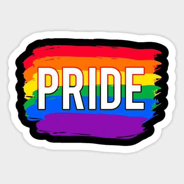 Pride Month Rainbow Flag LGBTQ+ - Lgbtq - Sticker | TeePublic