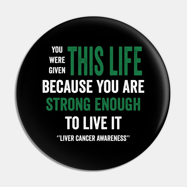 Liver cancer awareness - liver cancer warrior Pin by Merchpasha1