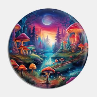 Mushroom Design Pin