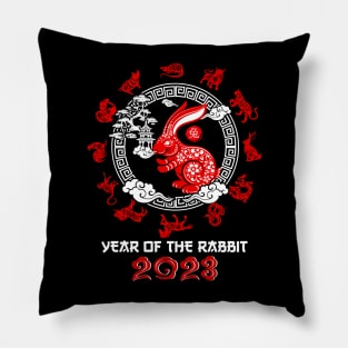 2023 Chinese New Year - 12 Chinese Zodiac Signs Pillow