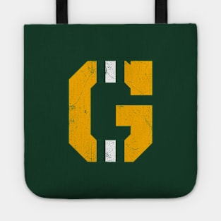 Green Bay G, vintage - green Tote