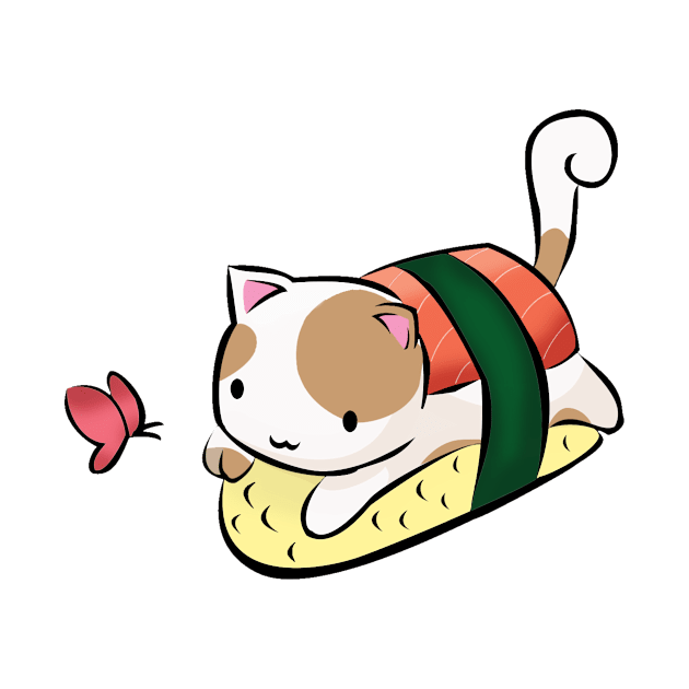 Sushi Cat by hollygiga