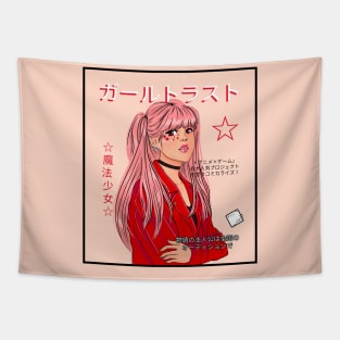 Anime Pop Star Magazine Cover Tapestry