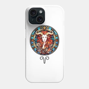 Stained Glass Aries Phone Case