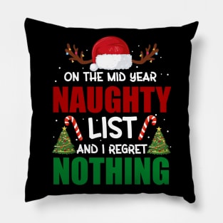 Funny Mid-Year Christmas In July Beach Summer Christmas Pillow