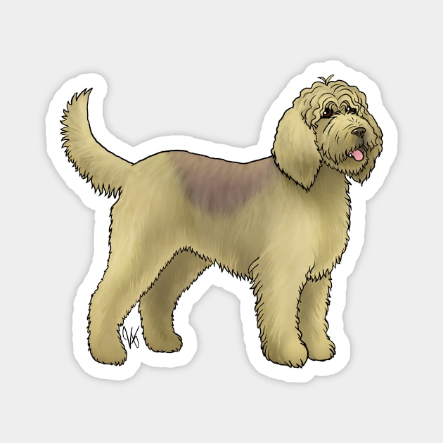 Dog - Otterhound - Liver and Tan Magnet by Jen's Dogs Custom Gifts and Designs