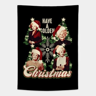 Have A Golden Christmas Tapestry