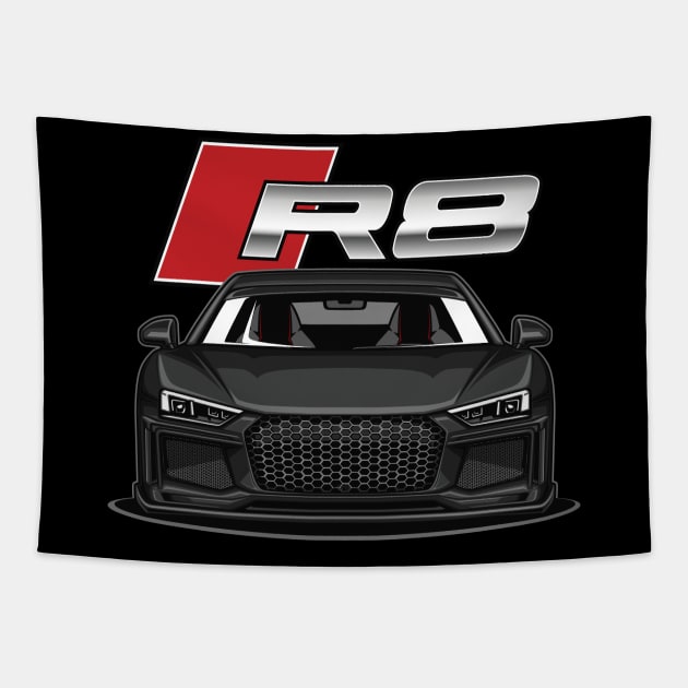 R8 V10 Performance (Brilliant Black) Tapestry by Jiooji Project