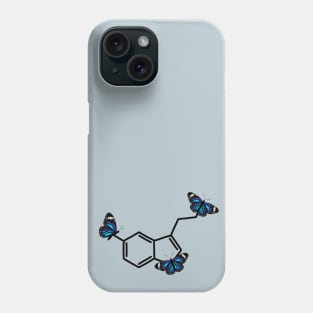 Blue Monarch Butterfly Serotonin Structure Phone Case