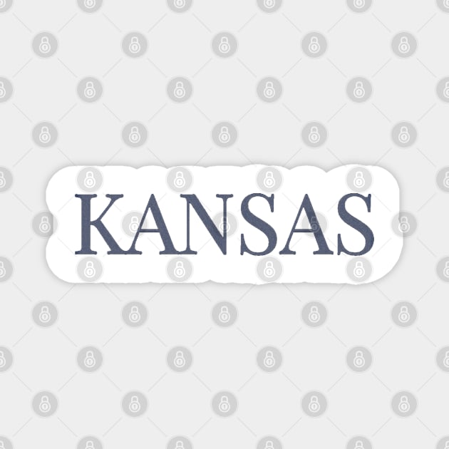 Distressed Kansas Magnet by EMP