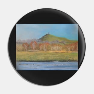 Glastonbury Tor In Autumn Pin