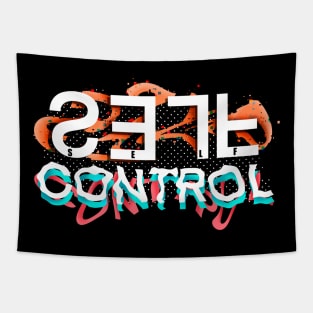 Self control typographical Tapestry