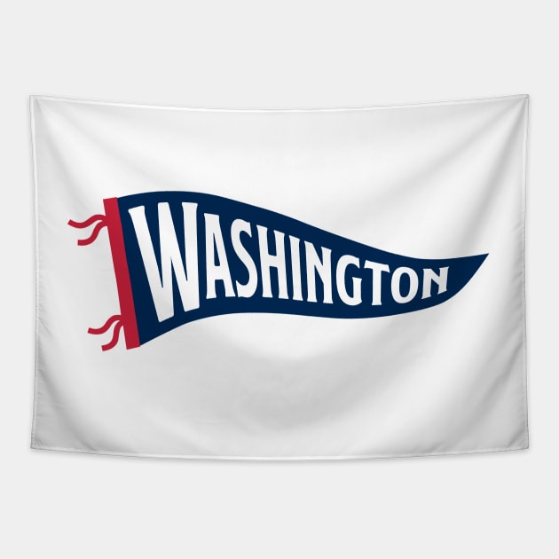 Washington Pennant - White Tapestry by KFig21