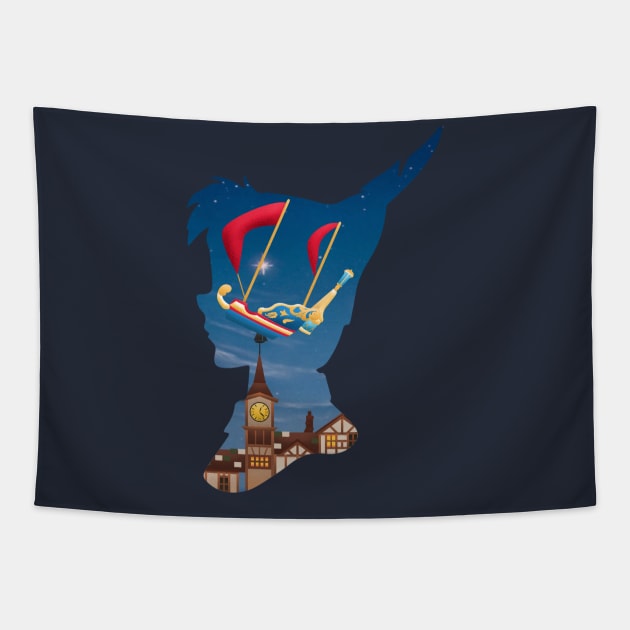 Peter Pan's Flight Tapestry by fastpassfacts