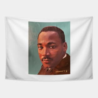 Portrait of Martin Luther King Tapestry