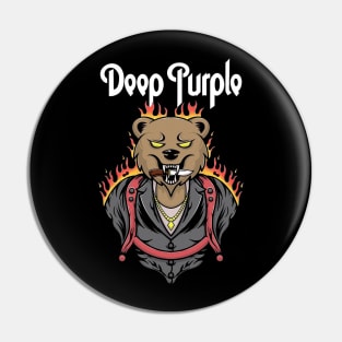 Deep purple vintage Pin