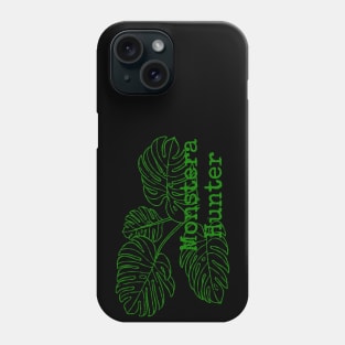 Monstera Hunter (Green) Phone Case