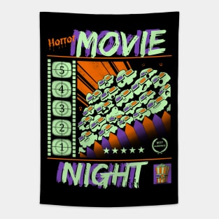 Horror Movie Night Tapestry