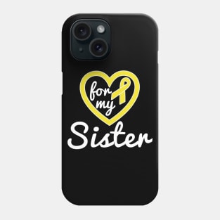 Sarcoma Cancer Shirt for Sister Ribbon Awareness Products Phone Case