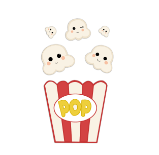 Kawaii Popcorn Magnet