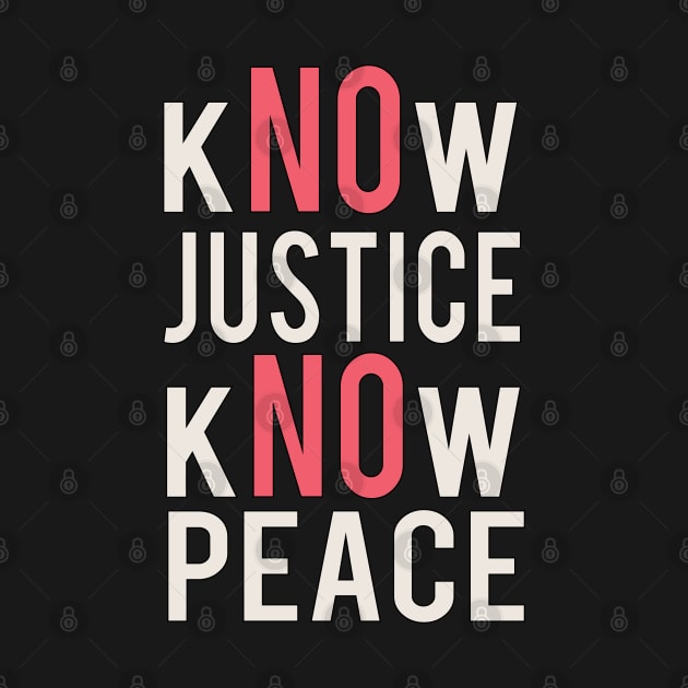 Know justice Know Peace by Abderrahmaneelh