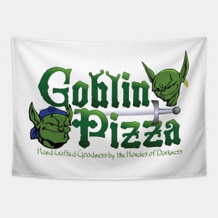 Goblin Pizza Logo Tapestry