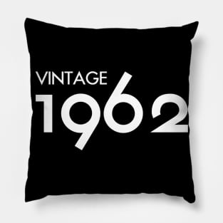 Vintage 1962 Gift 58th Birthday Party Pillow