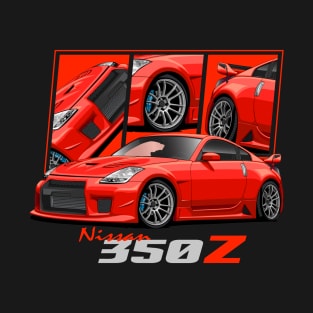 Nissan 350Z Red, JDM Car T-Shirt