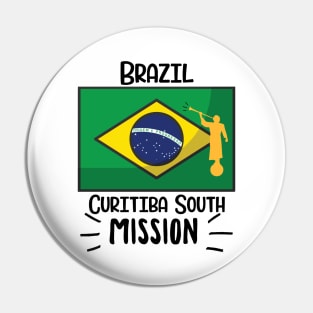 Brazil Curitiba South Mormon LDS Mission Missionary Gift Idea Pin