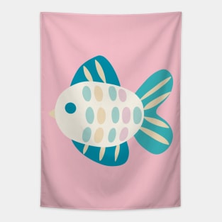 Pastel fish Tapestry