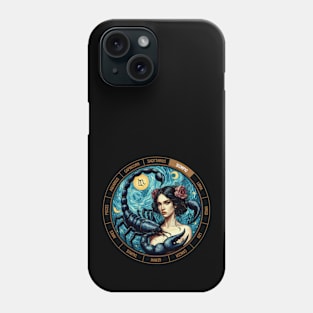 ZODIAC Scorpio - Astrological SCORPIO - SCORPIO - ZODIAC sign - Van Gogh style - 7 Phone Case