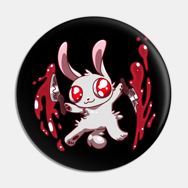 Homocide Bunny Pin by Pyrospin