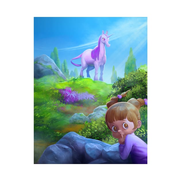 Anais and the Unicorn by chamito