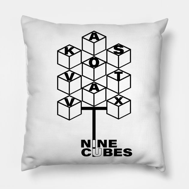 Nine Cubes Pillow by Ninjaroll