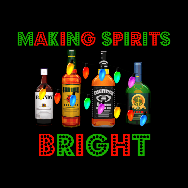 Making Spirits Bright Funny Christmas by KellyCreates