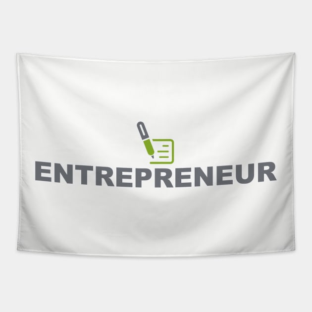 Entrepreneur Capitalist Business Bank Money Hustle Tapestry by Grassroots Green