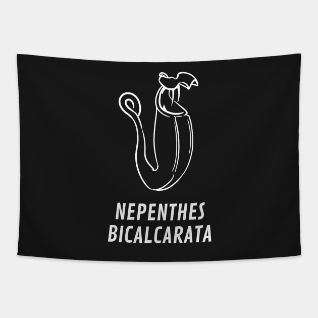 Carnivorous Pitcher Plant Gift Nepenthes Bicalcarata Tapestry by Venus Fly Trap Shirts