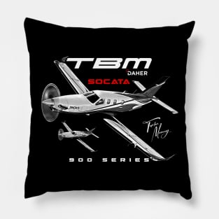 Dahar Socata TBM 900 Series GA Aviation Aircraft Pillow