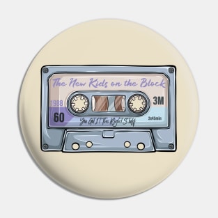 The New Kids on The Block Vintage Classic Cassette Tape Pin