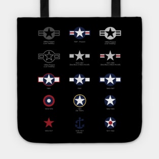 U.S. Military National Aircraft Roundels from 1916 to Present Tote