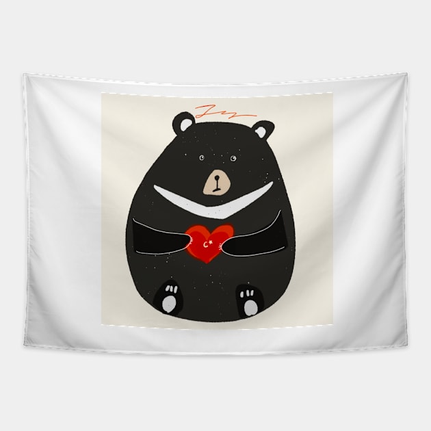 Bear hug Tapestry by Aaartistlife