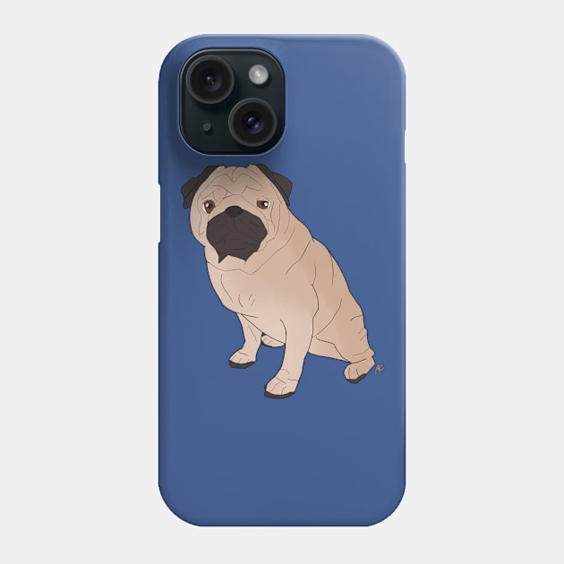 Pug Phone Case by AMCArts